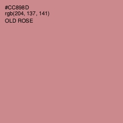 #CC898D - Old Rose Color Image